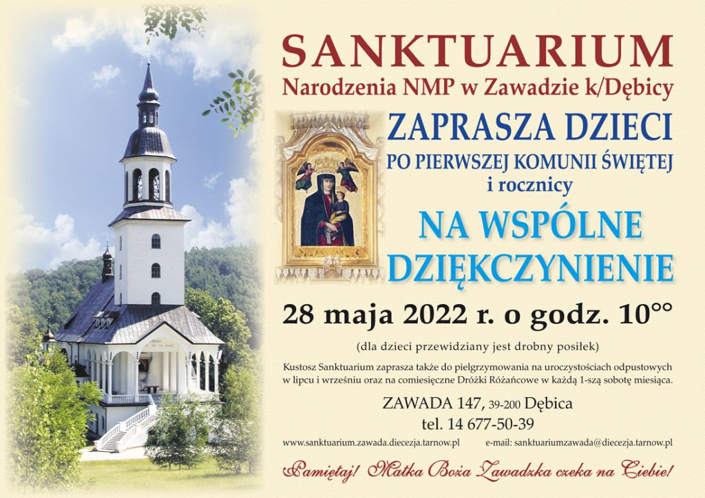 Dziękczynienie dzieci komunijnych w Zawadzie k. Debicy